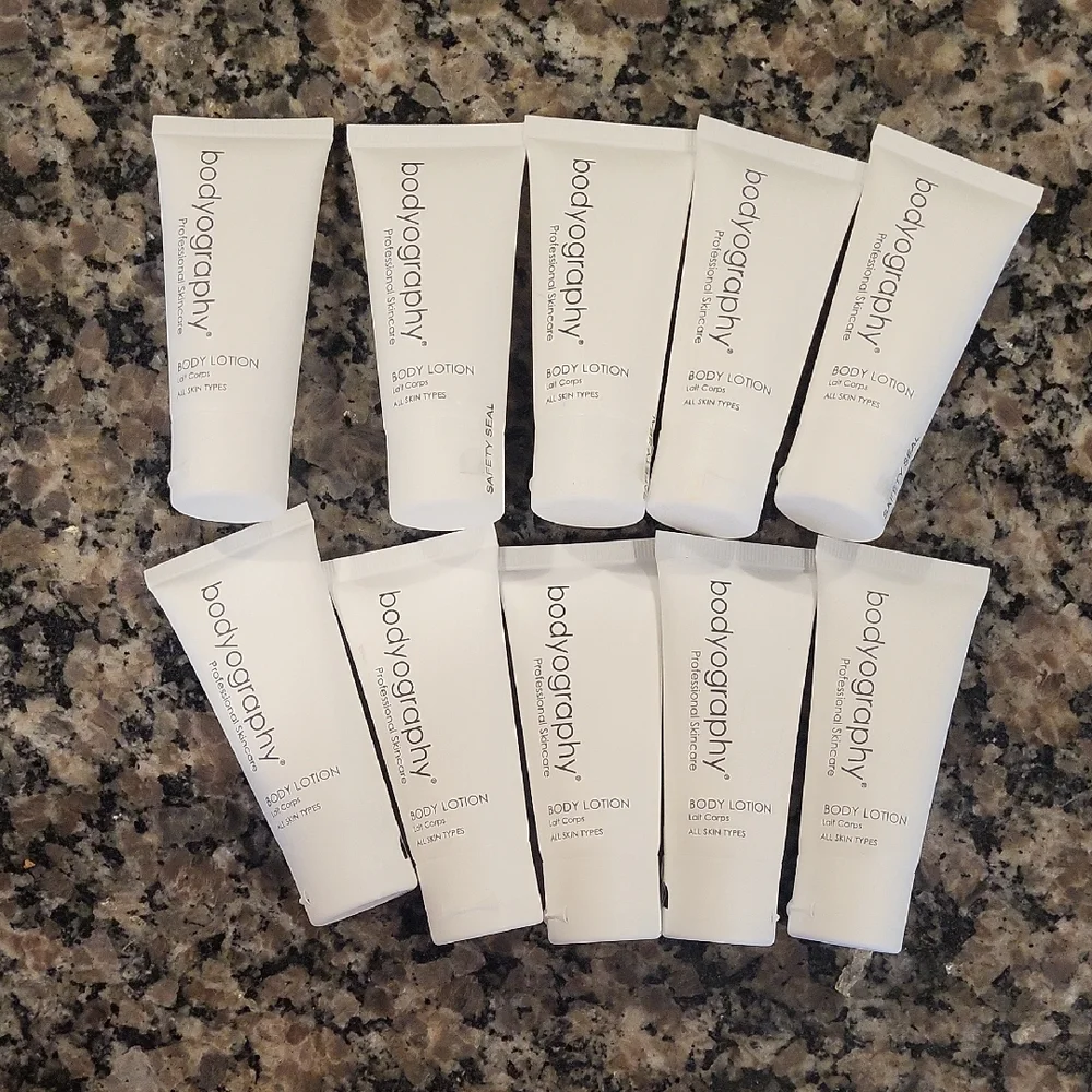 lot of 10 new sealed Bodyography Body Lotion each 1.4 fl oz all Sealed